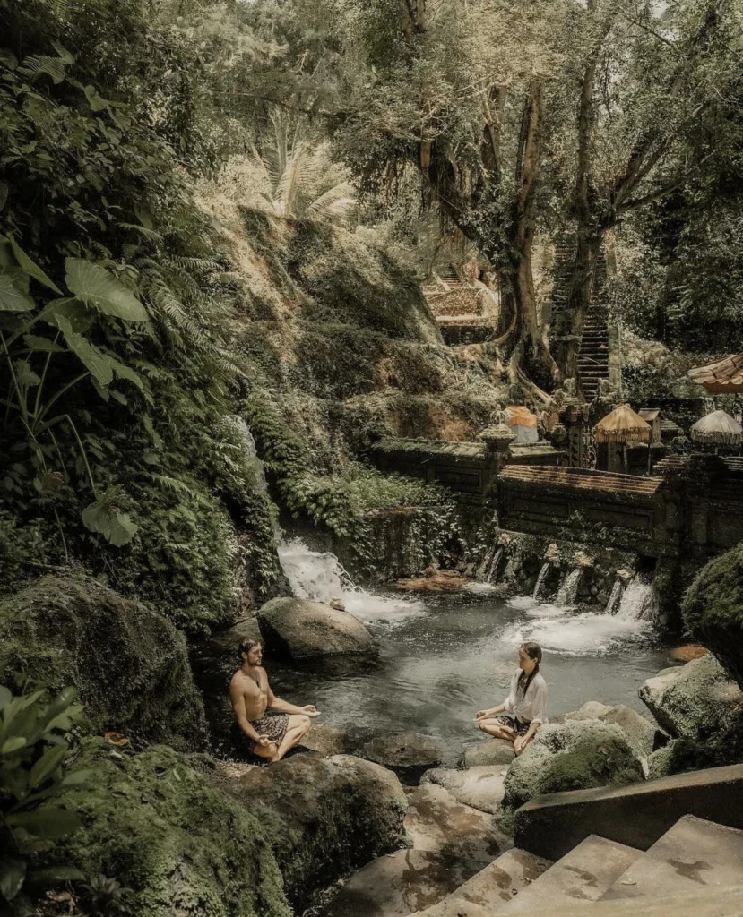 bali yoga waterfall