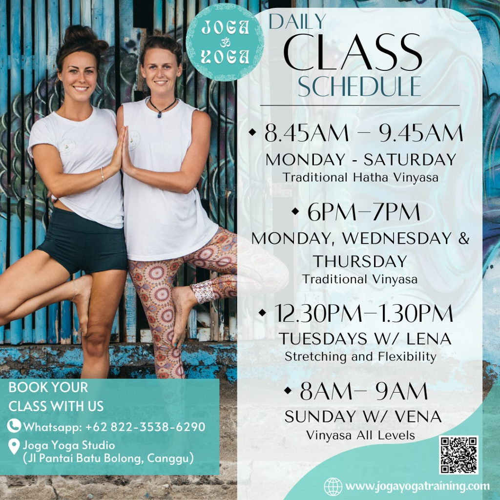 Daily Yoga Class Schedule in Canggu