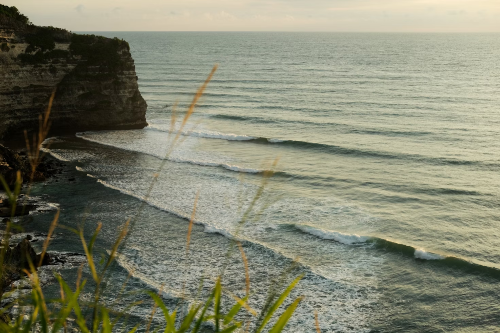 beach in bali with a view