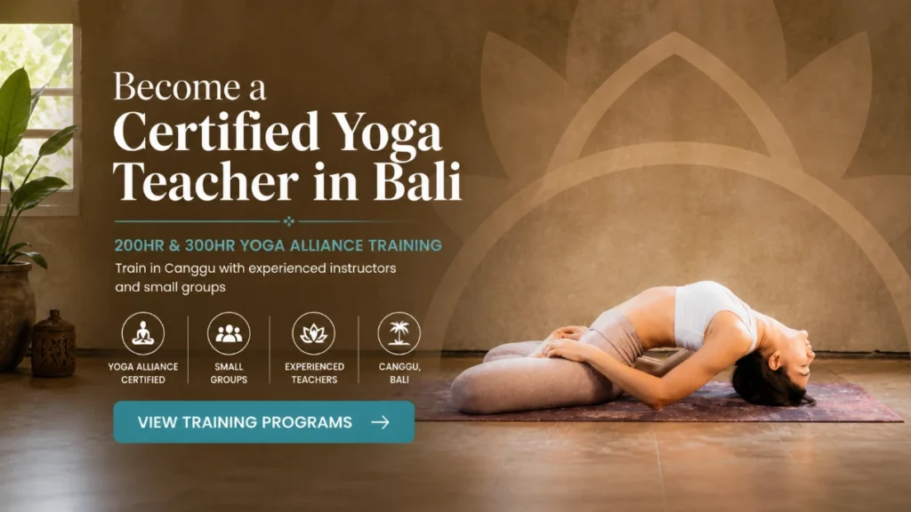 become a certified yoga teacher in bali