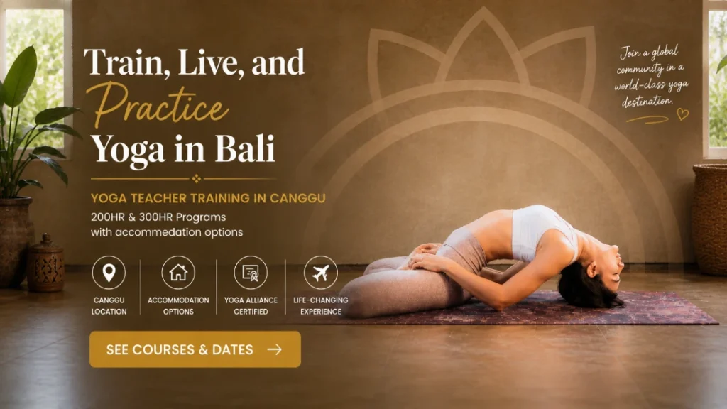 train live and practise yoga in bali