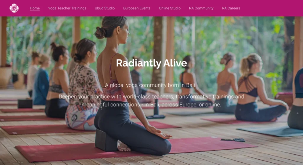 radiantly alive yoga teacher training in bali
