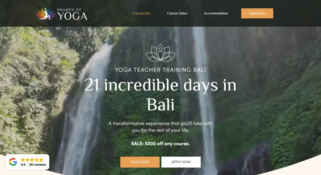 shades of yoga teacher training in bali